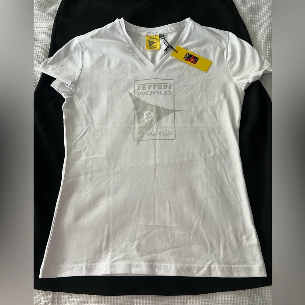 Ferrari World Abu Dhabi Gray T-Shirt - Picture 1 of 6